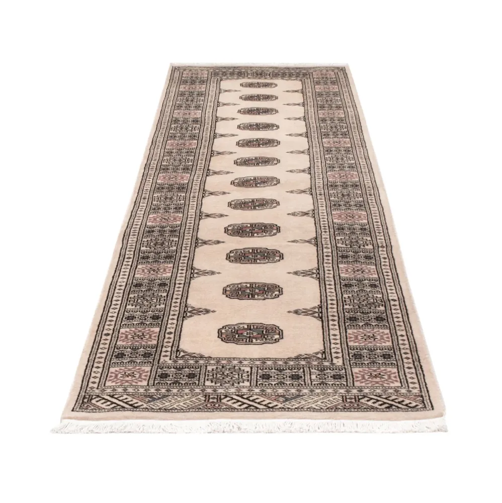 Løper Pakistan teppe - 288 x 79 cm - beige