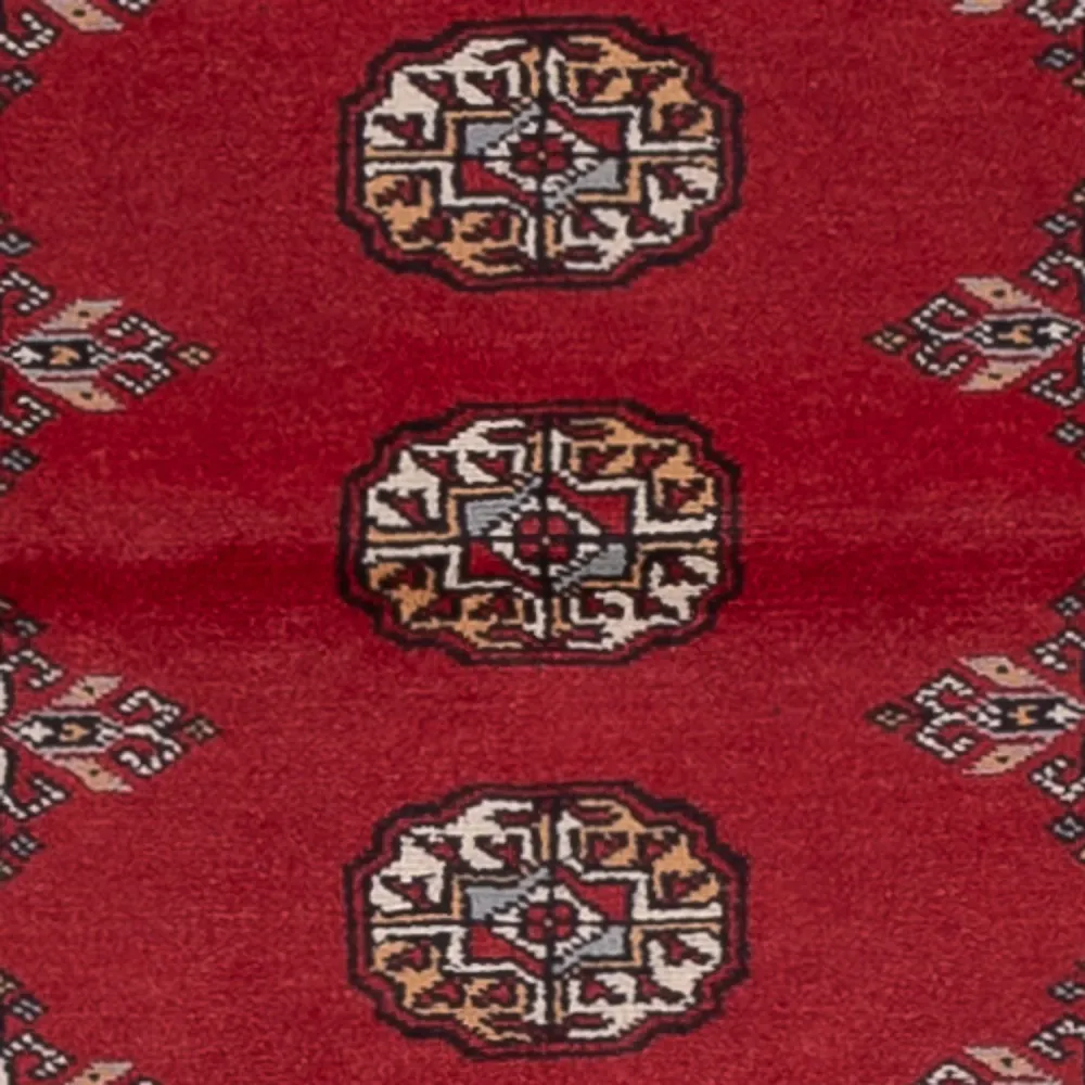 Løper Pakistan teppe - 289 x 78 cm - rød