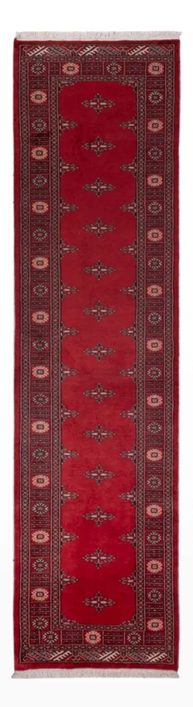 Løper Pakistan teppe - 303 x 79 cm - rød