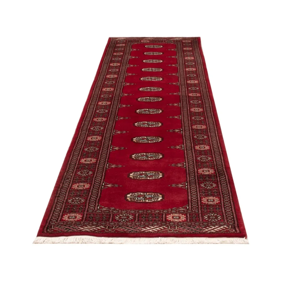 Løper Pakistan teppe - 305 x 77 cm - rød