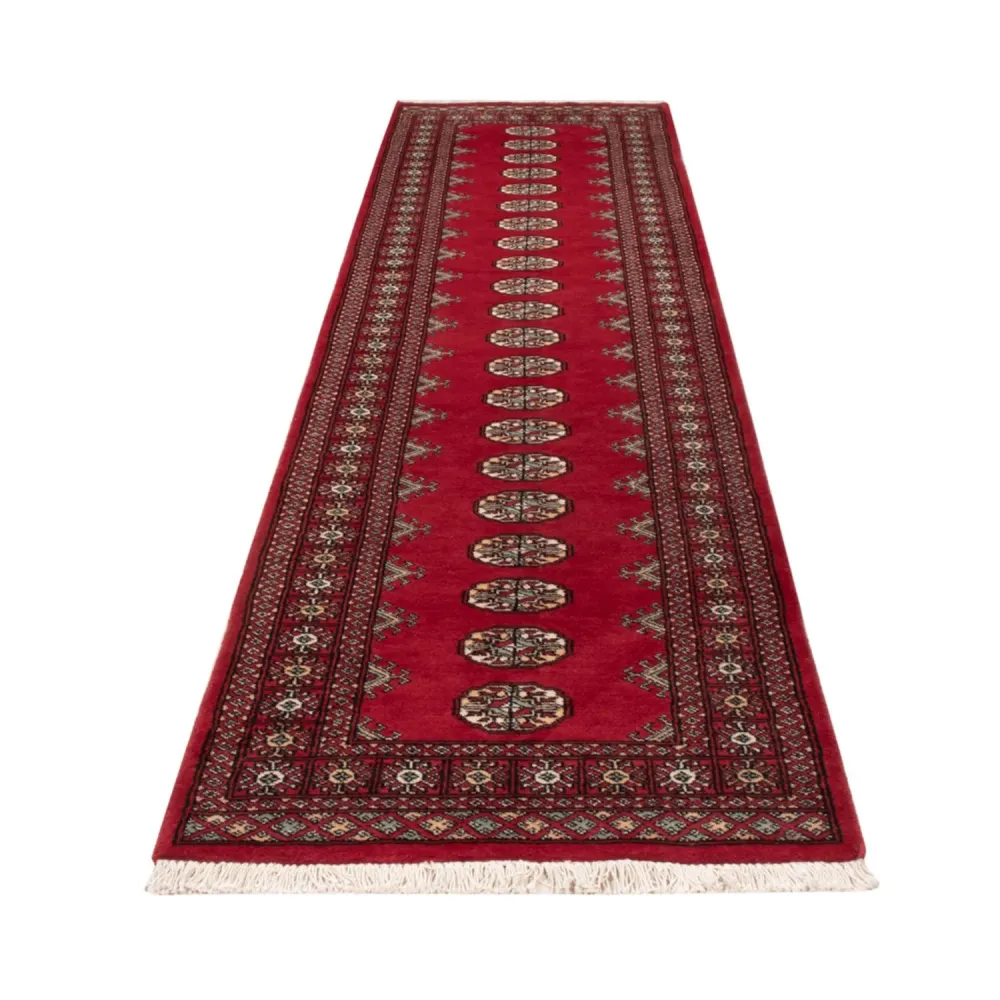 Løper Pakistan teppe - 307 x 77 cm - rød