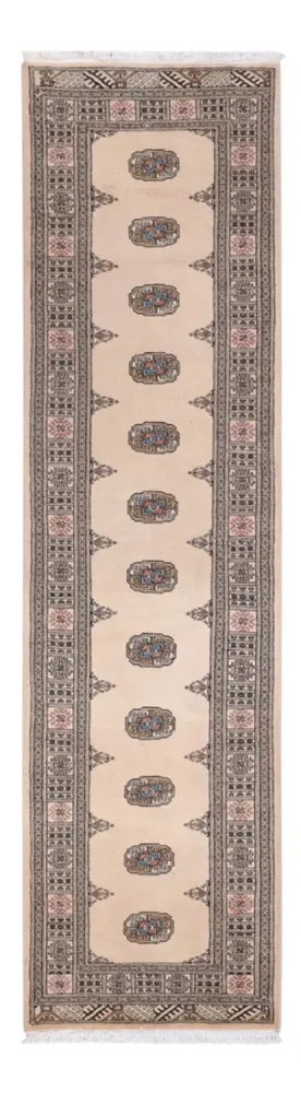 Løper Pakistan teppe - 310 x 79 cm - beige