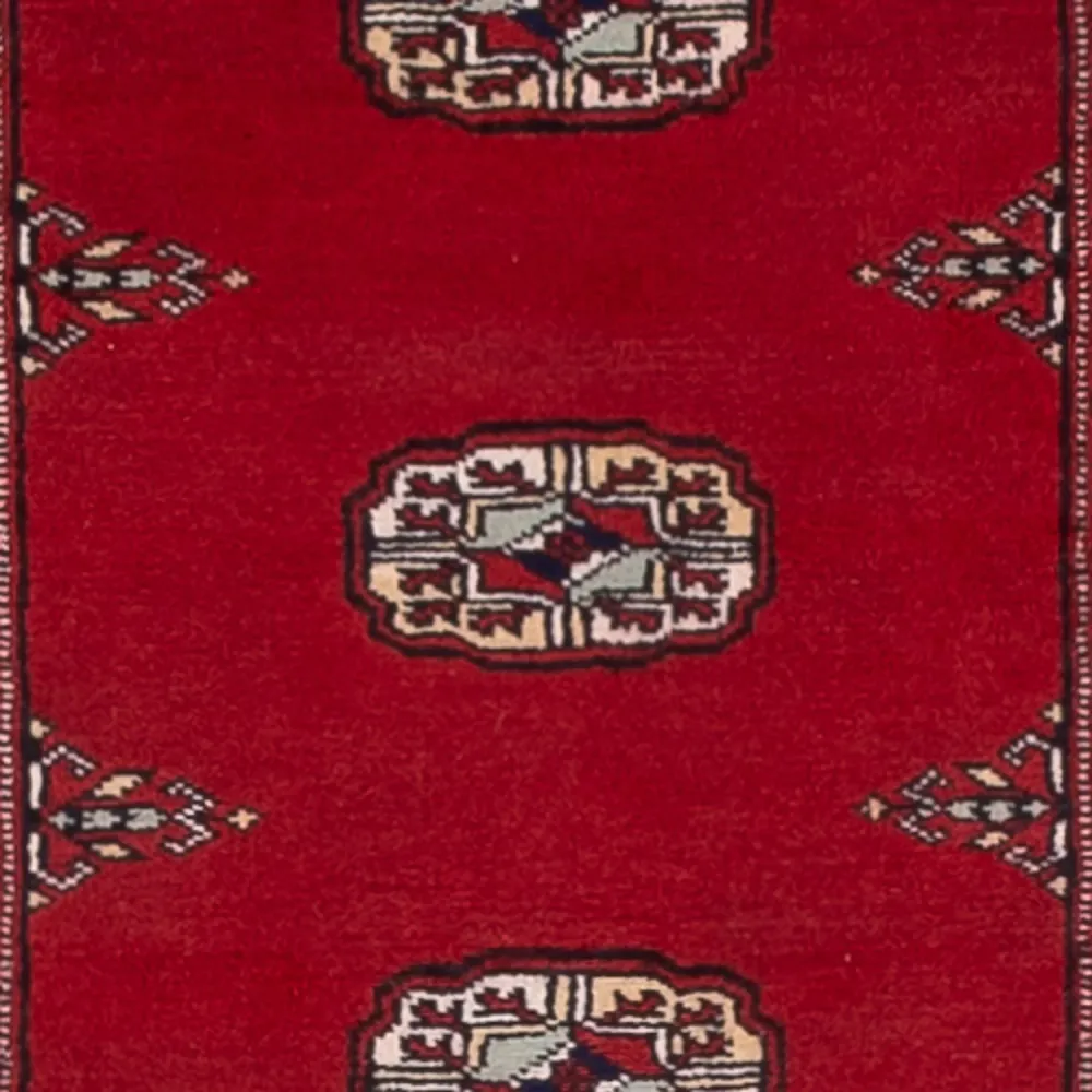 Løper Pakistan teppe - 311 x 78 cm - rød