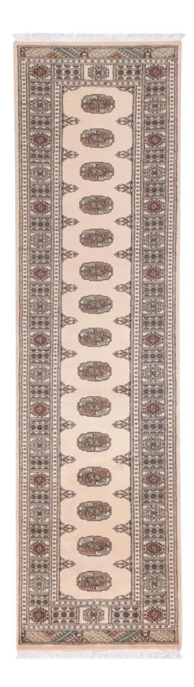 Løper Pakistan teppe - 315 x 79 cm - beige