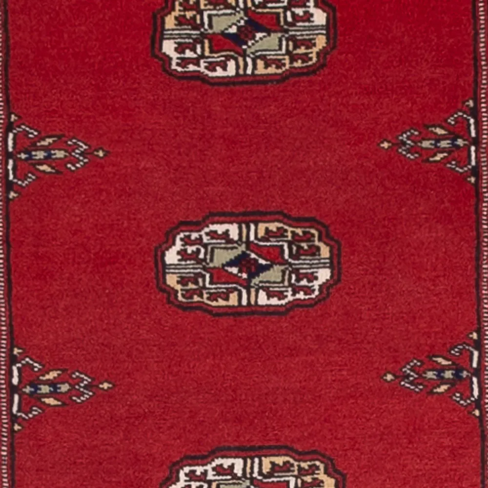 Løper Pakistan teppe - 319 x 81 cm - rød