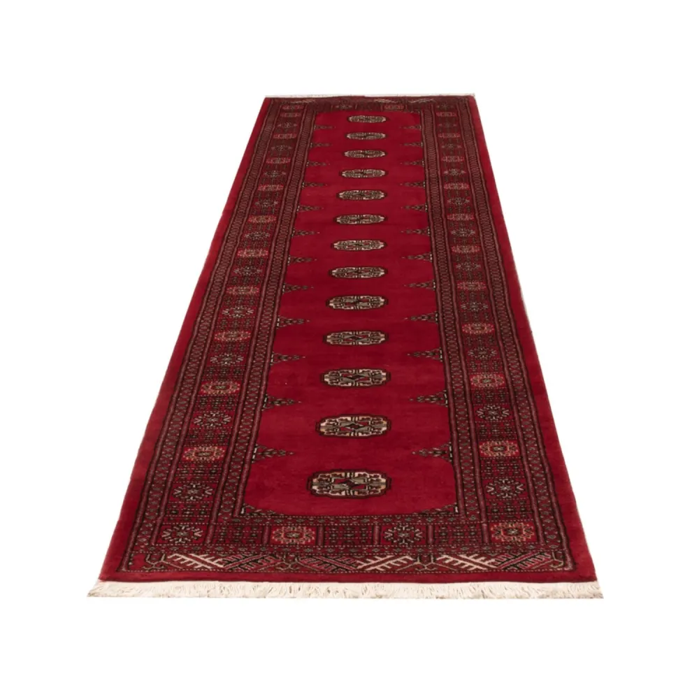 Løper Pakistan teppe - 319 x 81 cm - rød