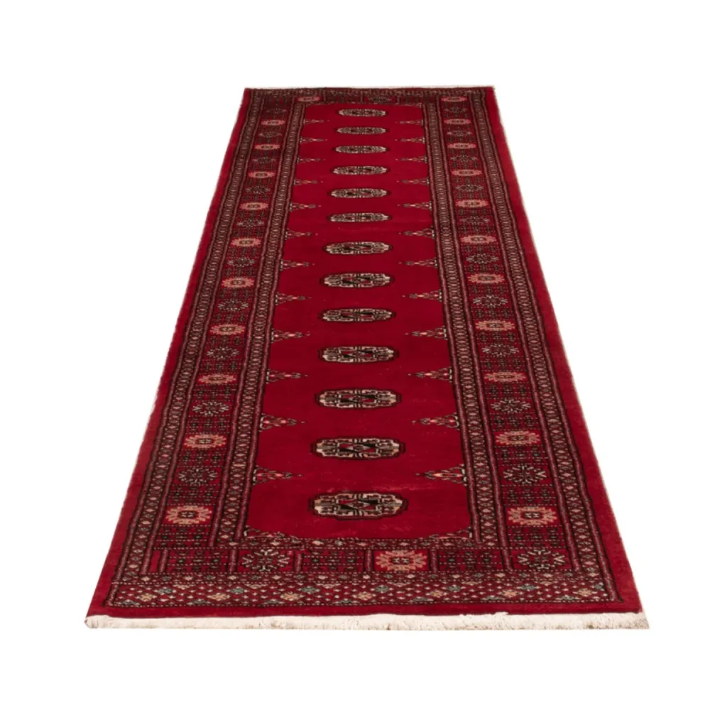Løper Pakistan teppe - 322 x 79 cm - rød