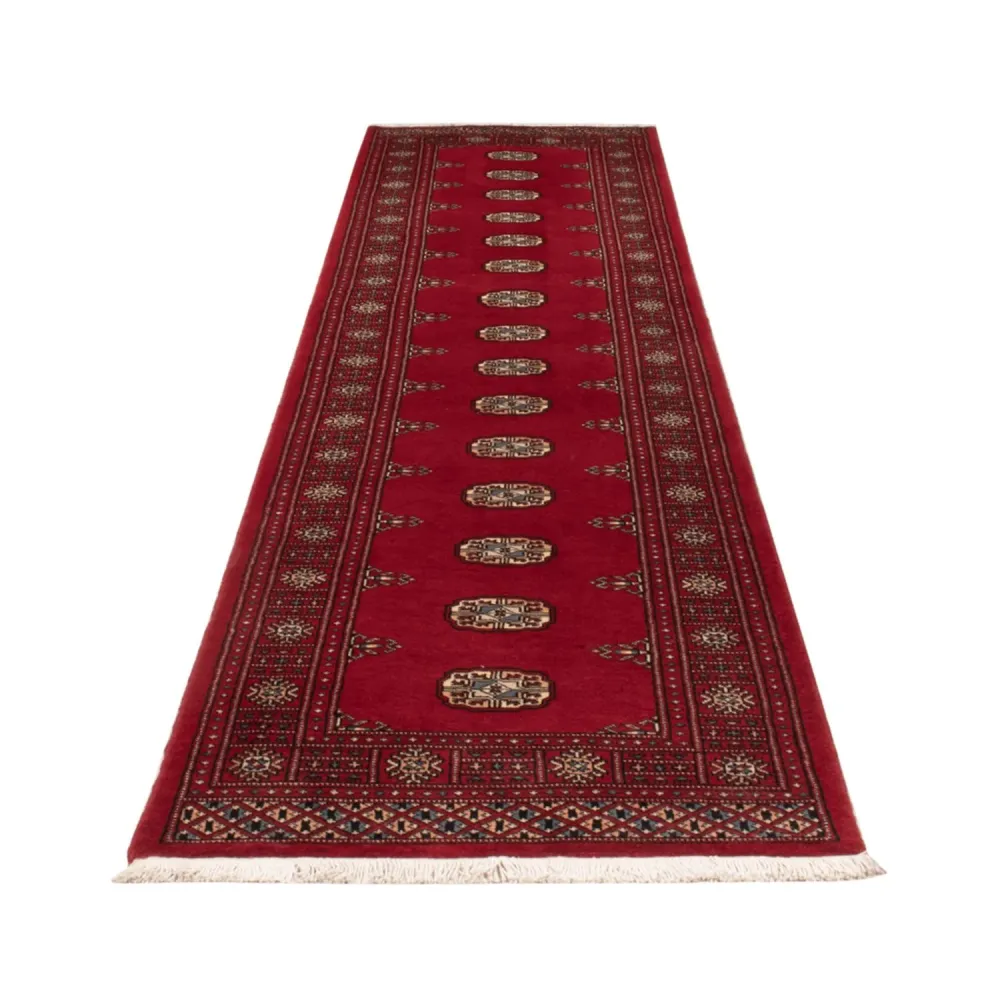 Løper Pakistan teppe - 323 x 80 cm - rød
