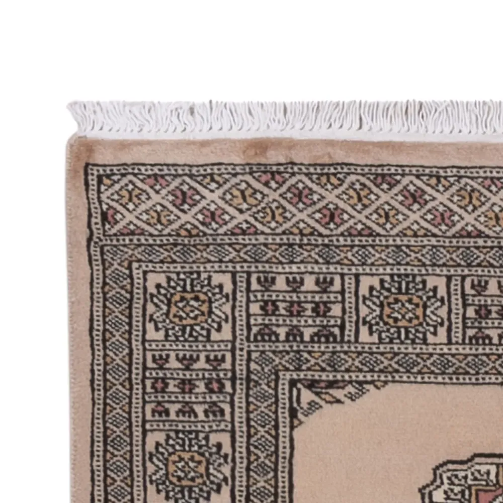 Løper Pakistan teppe - 326 x 79 cm - beige