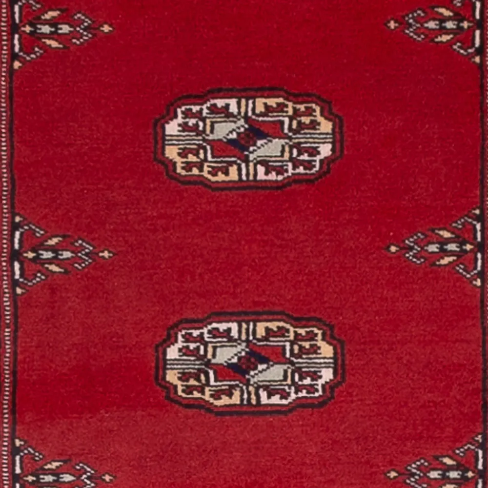 Løper Pakistan teppe - 331 x 81 cm - rød