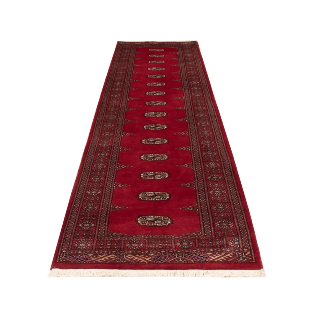 Løper Pakistan teppe - 331 x 81 cm - rød