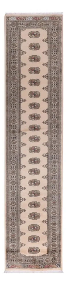 Løper Pakistan teppe - 351 x 78 cm - beige