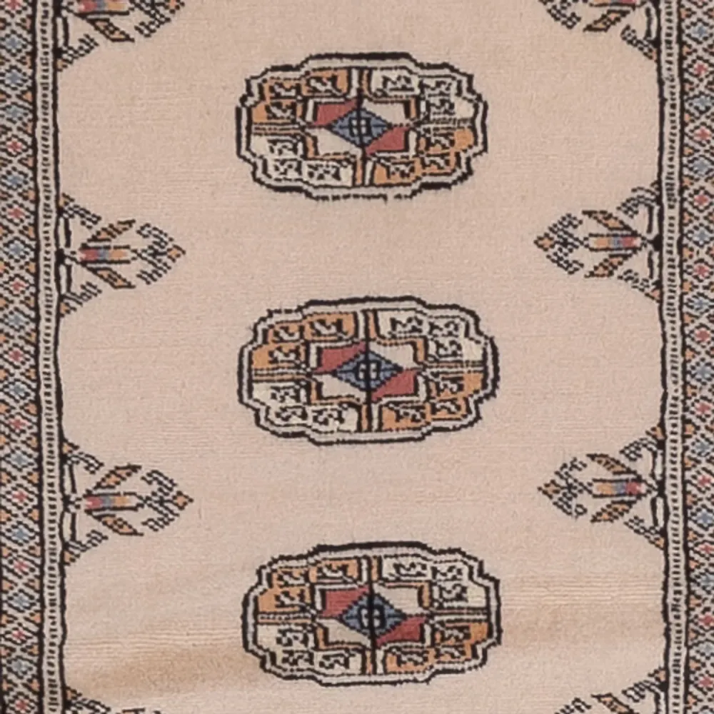 Løper Pakistan teppe - 351 x 78 cm - beige