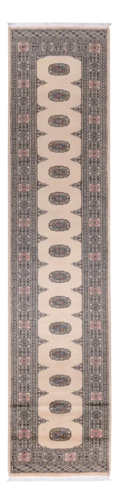 Løper Pakistan teppe - 358 x 80 cm - beige