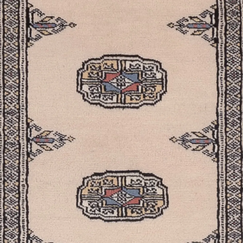 Løper Pakistan teppe - 358 x 80 cm - beige