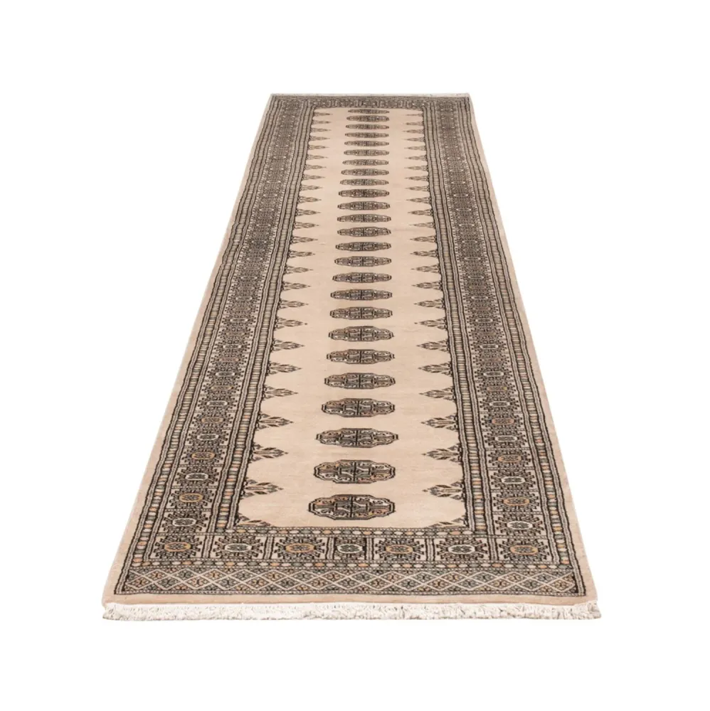 Løper Pakistan teppe - 361 x 79 cm - beige