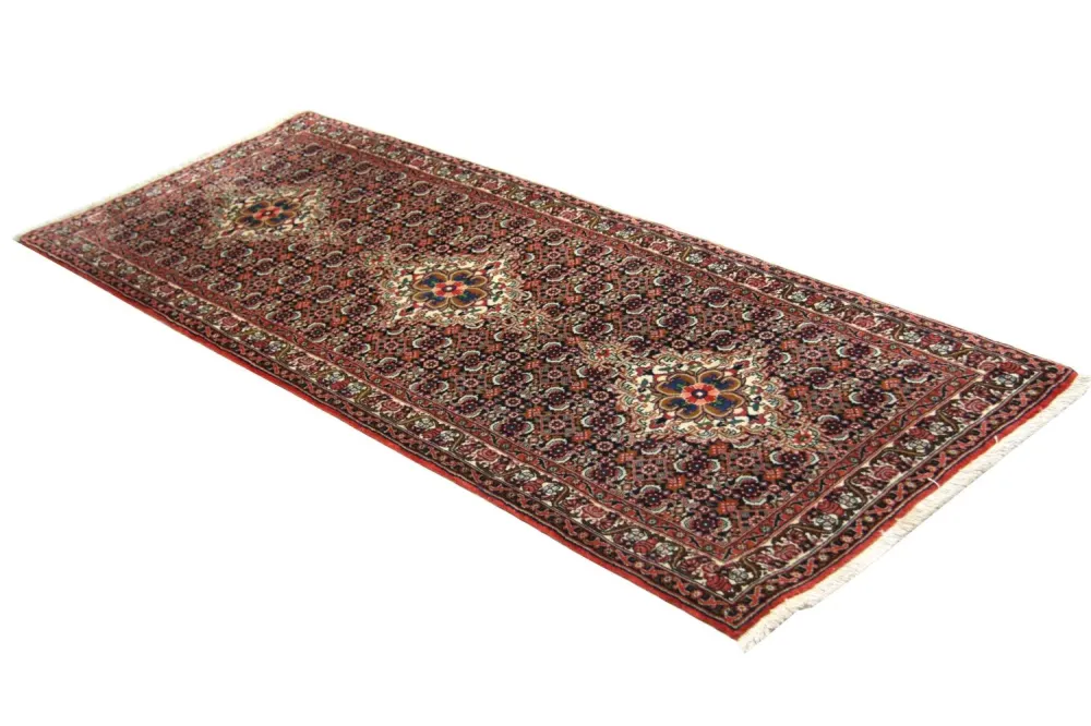 Løper Persisk teppe - Bijar - 202 x 75 cm - blå