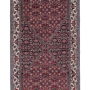 Løper Persisk teppe - Bijar - 205 x 73 cm - mørkeblå