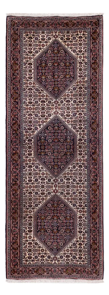 Løper Persisk teppe - Bijar - 210 x 77 cm - mørk brun