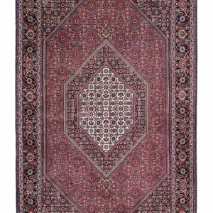 Løper Persisk teppe - Bijar - 225 x 128 cm - lys rød