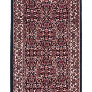 Løper Persisk teppe - Bijar - 225 x 61 cm - mørkeblå