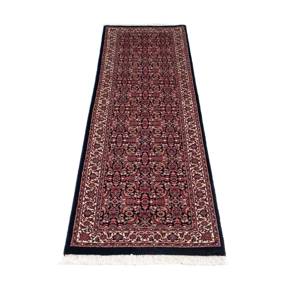 Løper Persisk teppe - Bijar - 225 x 61 cm - mørkeblå