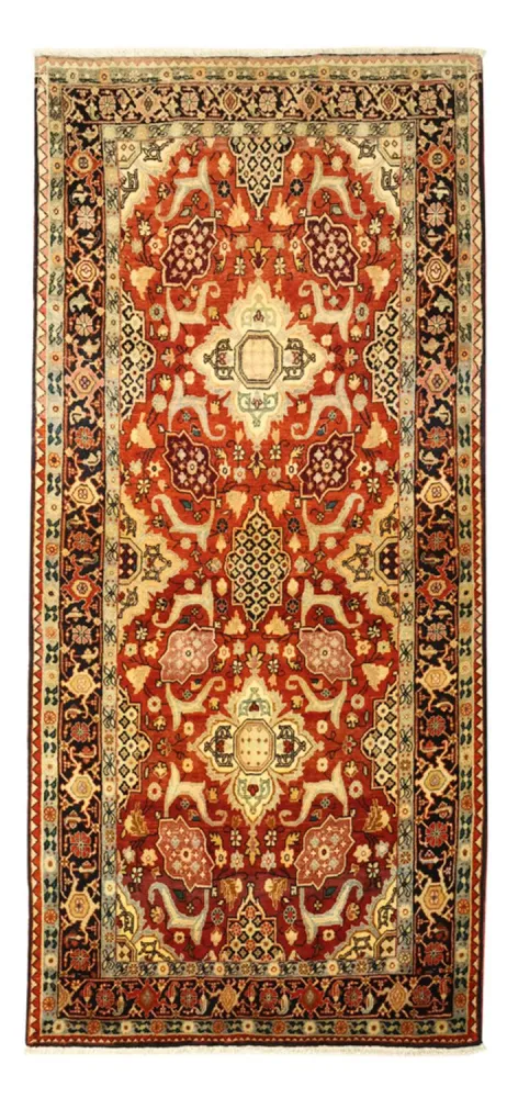 Løper Persisk teppe - Bijar - 267 x 125 cm - rød