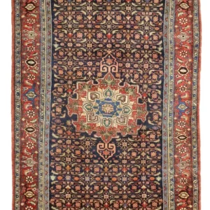 Løper Persisk teppe - Bijar - 276 x 146 cm - mørk rød