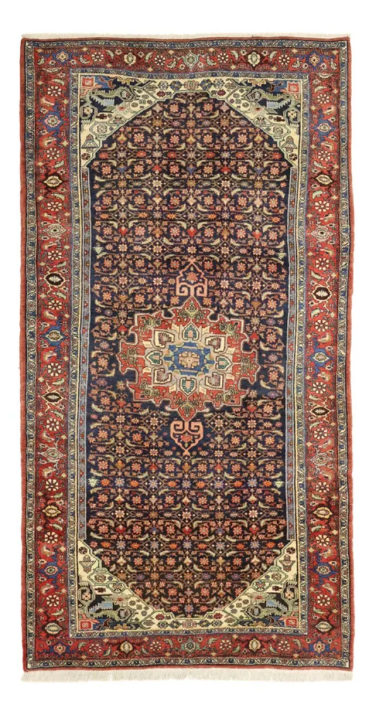 Løper Persisk teppe - Bijar - 276 x 146 cm - mørk rød