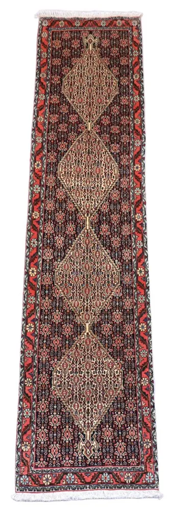 Løper Persisk teppe - Bijar - 288 x 69 cm - mørkeblå