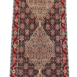 Løper Persisk teppe - Bijar - 288 x 69 cm - mørkeblå