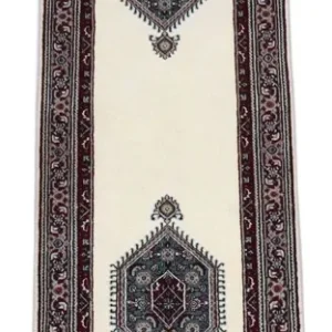 Løper Persisk teppe - Bijar - 296 x 78 cm - lys beige