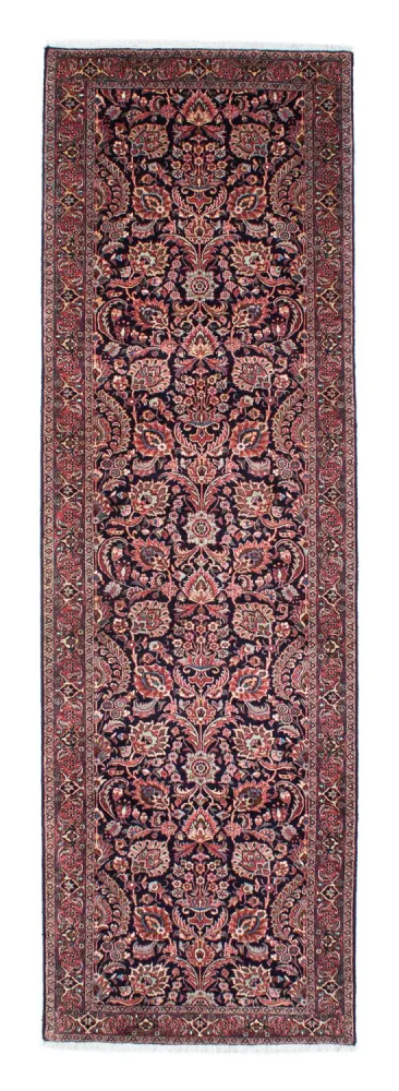 Løper Persisk teppe - Bijar - 298 x 83 cm - mørkeblå