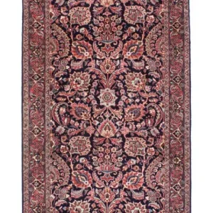 Løper Persisk teppe - Bijar - 298 x 83 cm - mørkeblå