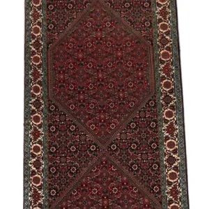 Løper Persisk teppe - Bijar - 300 x 85 cm - rød