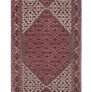 Løper Persisk teppe - Bijar - 317 x 88 cm - lys rød