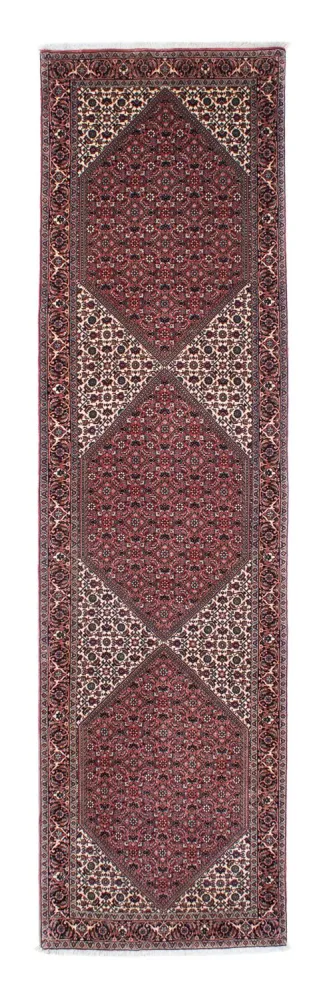 Løper Persisk teppe - Bijar - 317 x 88 cm - lys rød