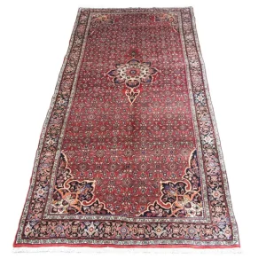Løper Persisk teppe - Bijar - 350 x 170 cm - rød