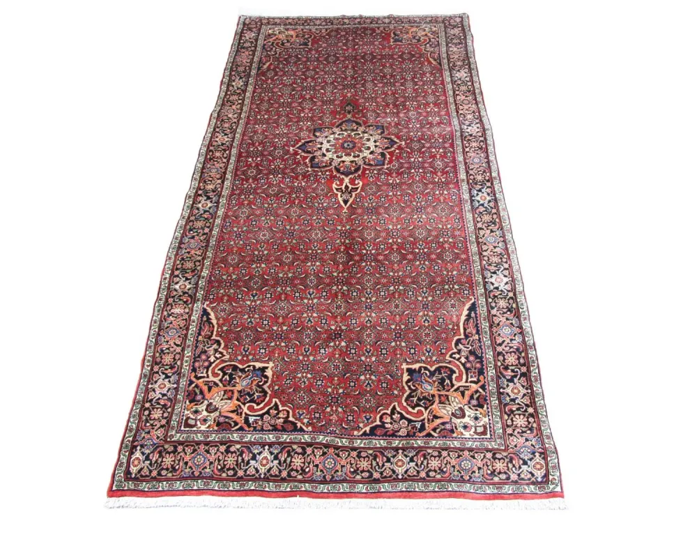 Løper Persisk teppe - Bijar - 350 x 170 cm - rød