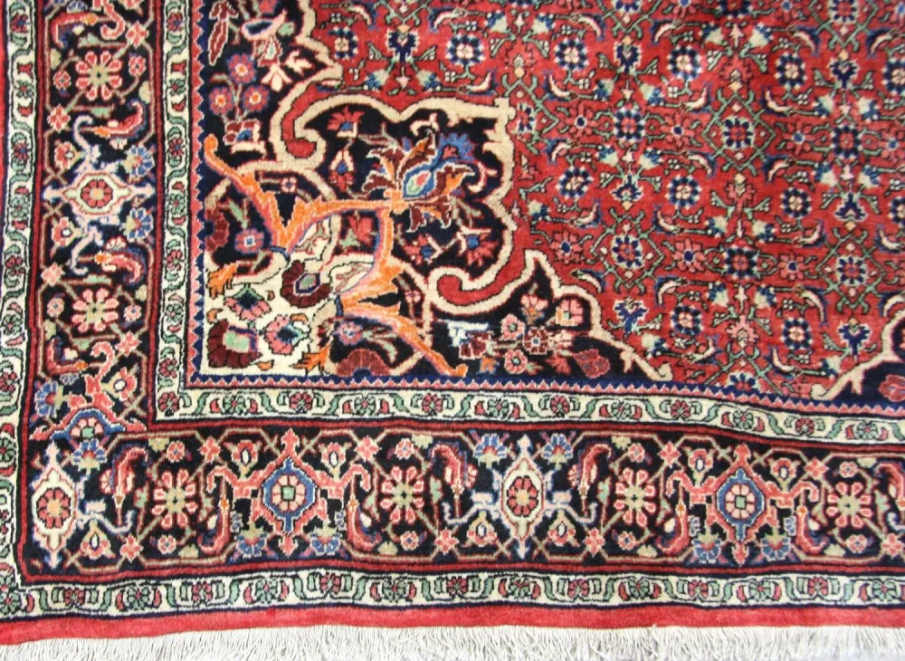Løper Persisk teppe - Bijar - 350 x 170 cm - rød