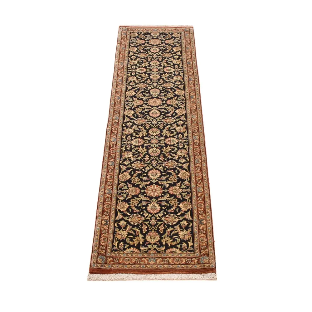 Løper Persisk teppe - Ghom - Royal - 200 x 50 cm - mørk beige