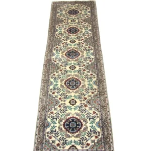 Løper Persisk teppe - Isfahan - premium - 305 x 80 cm - beige