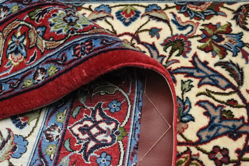Løper Persisk teppe - Isfahan - premium - 364 x 90 cm - beige