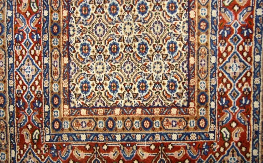 Løper Persisk teppe - Keshan - 299 x 78 cm - blå