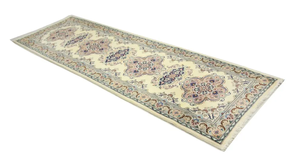 Løper Persisk teppe - Keshan - 300 x 82 cm - blå
