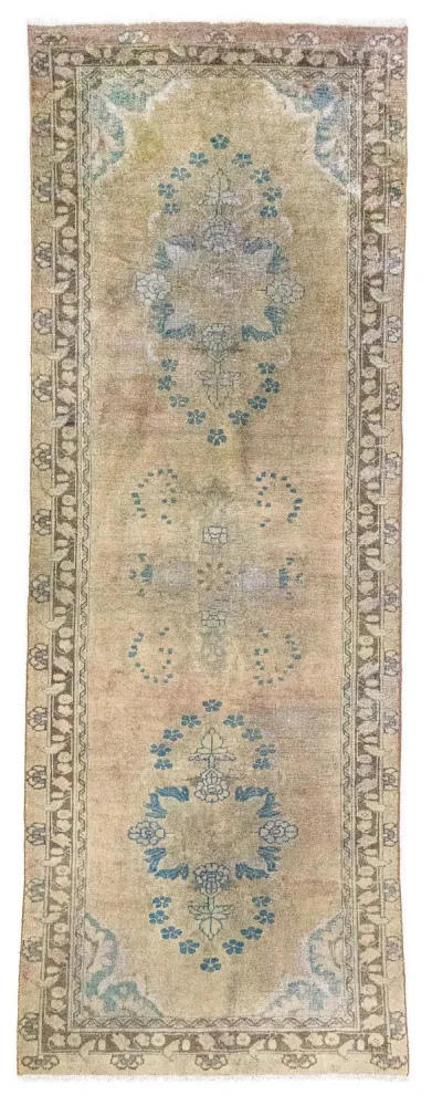 Løper Persisk teppe - Keshan - 305 x 120 cm - brun