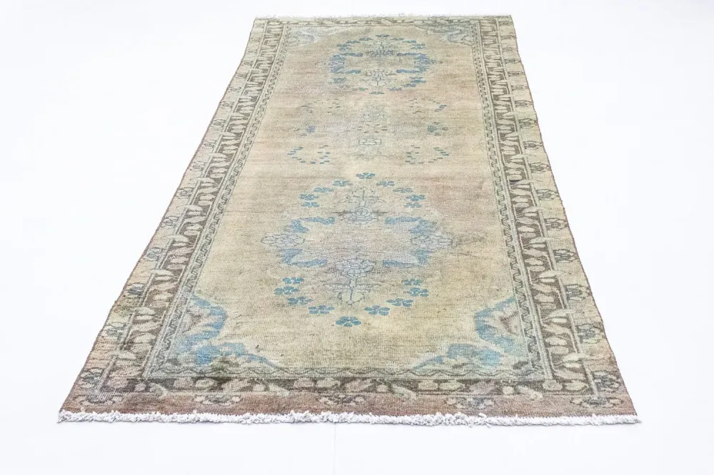 Løper Persisk teppe - Keshan - 305 x 120 cm - brun