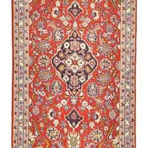 Løper Persisk teppe - Keshan - 332 x 102 cm - rød