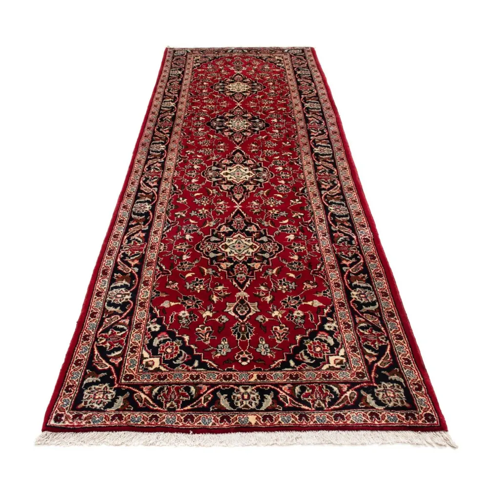 Løper Persisk teppe - Keshan - 340 x 98 cm - mørk rød