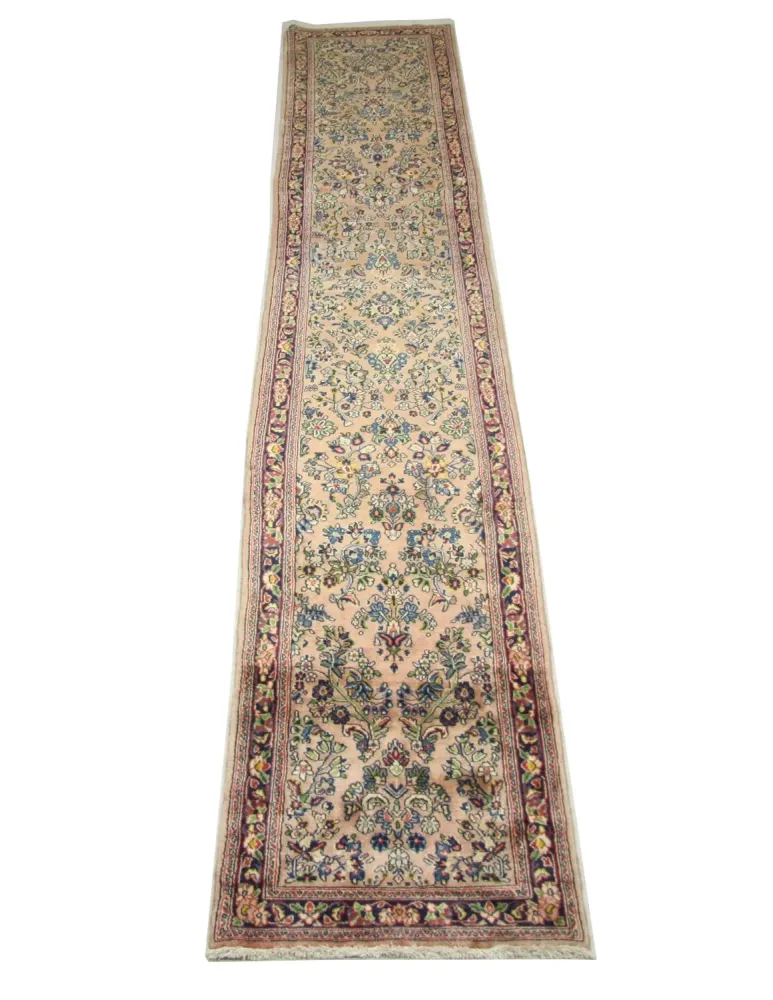 Løper Persisk teppe - klassisk - 423 x 75 cm - flerfarget